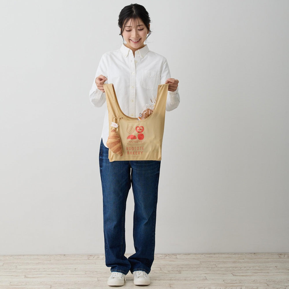 企画デザイン2時×イラストレーター・つゆこ×ROOTOTE / ふかふかパンポーチ&ショッパー / 0131