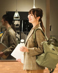 ruck tote/背負えば両手が自由に楽々移動できる