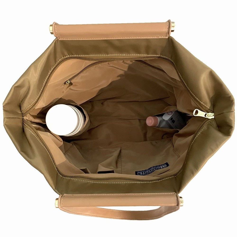 ③内側ファスナーポケット / ④⑤内側仕切りポケット2つ / ⑥内側サイドポケット