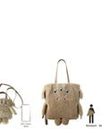 Fluffy cute tote EU. Tall 2way. Cryptid-D / 1235